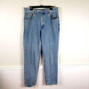 Men's Banana Republic Rugged Preshrunk Stonewashed Medium Denim Wash Keans 36/32